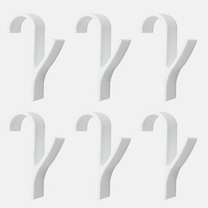 High Quality Hanger For Heated Towel Radiator Rail Clothes Hanger Bath Hook Holder Percha Plegable Scarf Hanger white 6pcs